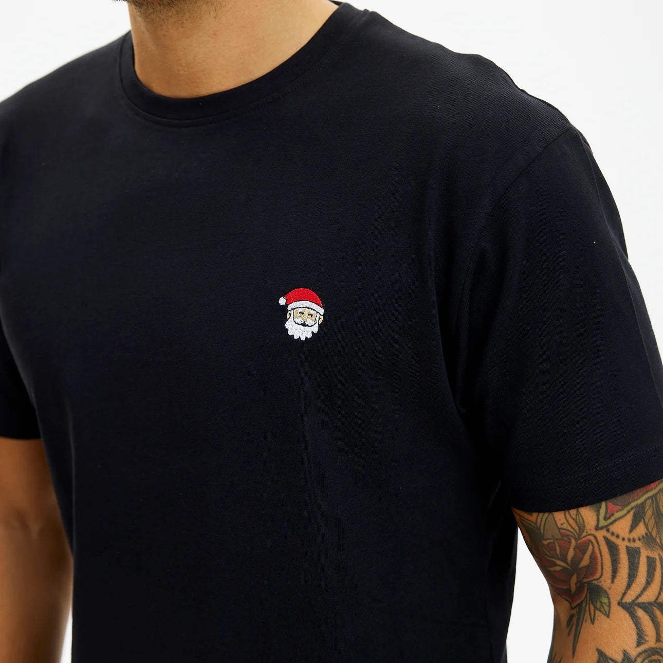 czarna-koszulka-swiateczna-unisex-santa