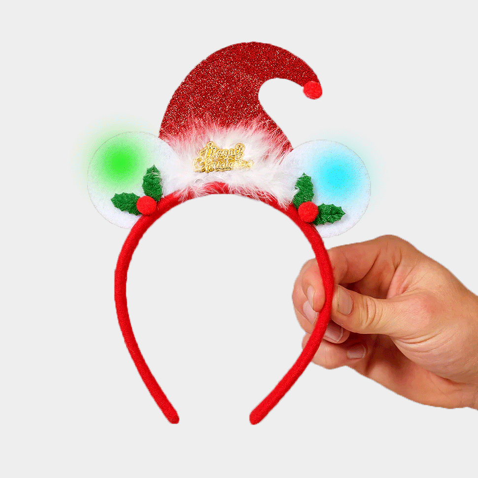 Opaska Świąteczna z Lampkami LED Merry Christmas