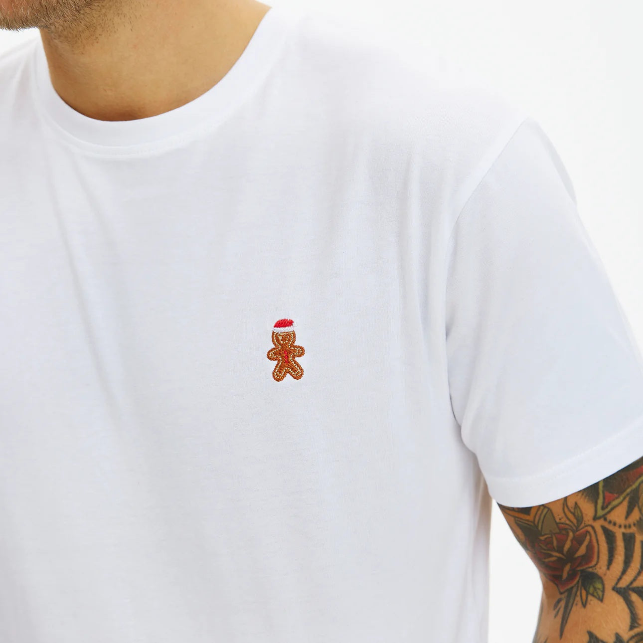 Biała Koszulka Świąteczna Unisex Gingercookie