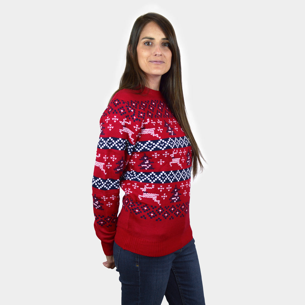 kobiet Czerwony Sweter Świąteczny Canada