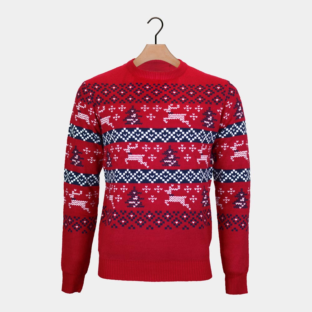 Czerwony Sweter Świąteczny Canada