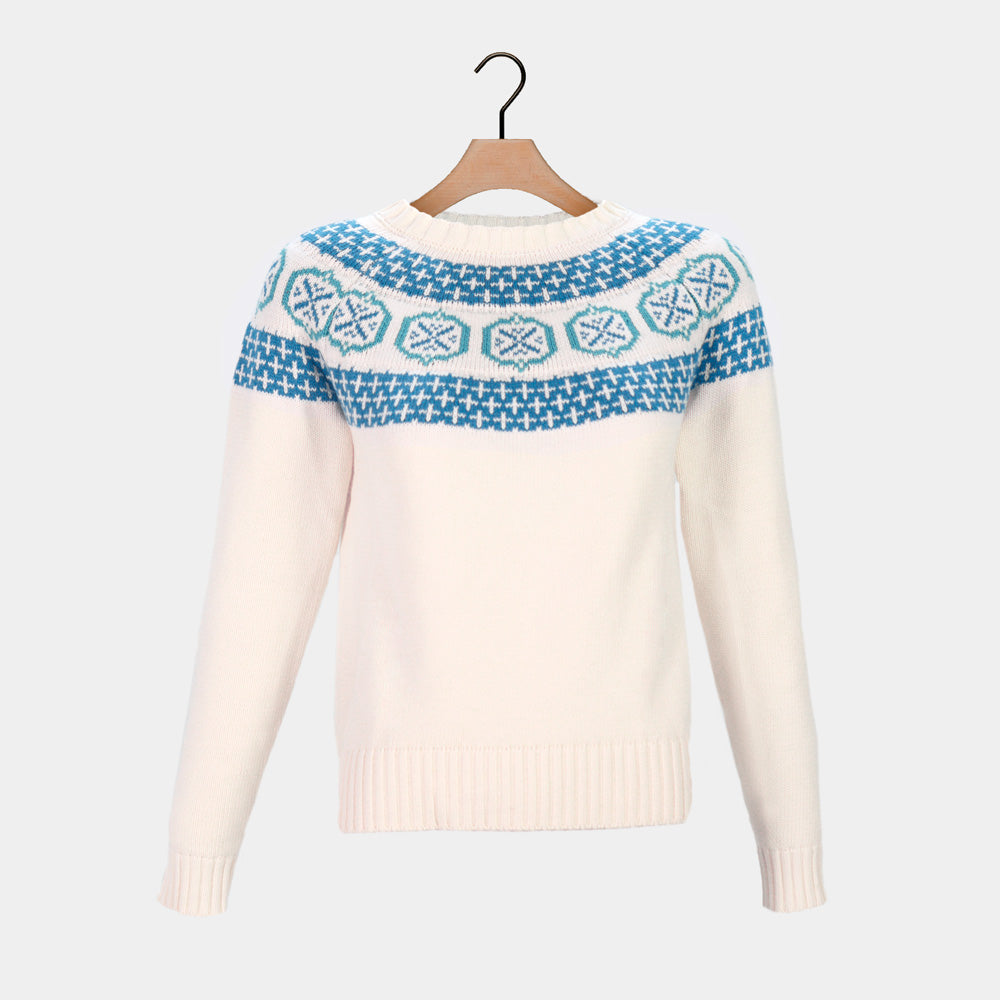 Damskie Sweter z Bawełny Organicznej Glacier