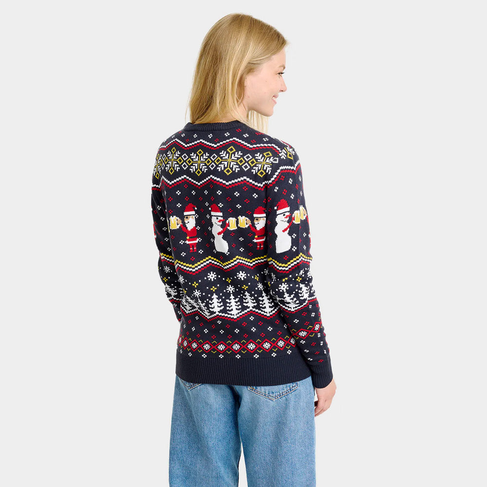 Damskie Sweter Świąteczny Cheers Santa