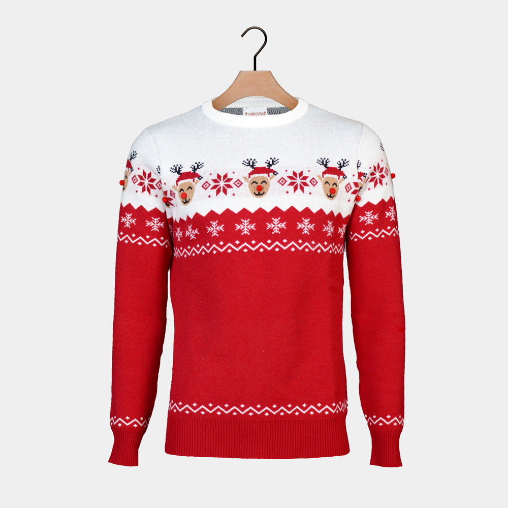 Damskie Sweter Świąteczny z Uroczy Renifer