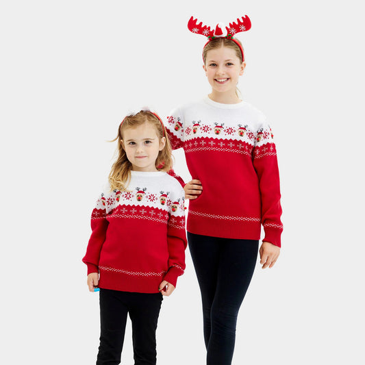 Sweter Świąteczny Dzieci Uroczy Renifer