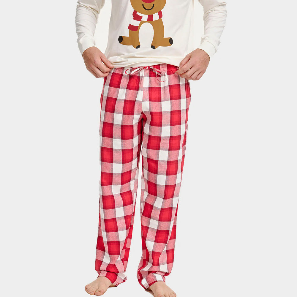 Piżama Świąteczna Unisex z Uroczy Renifer