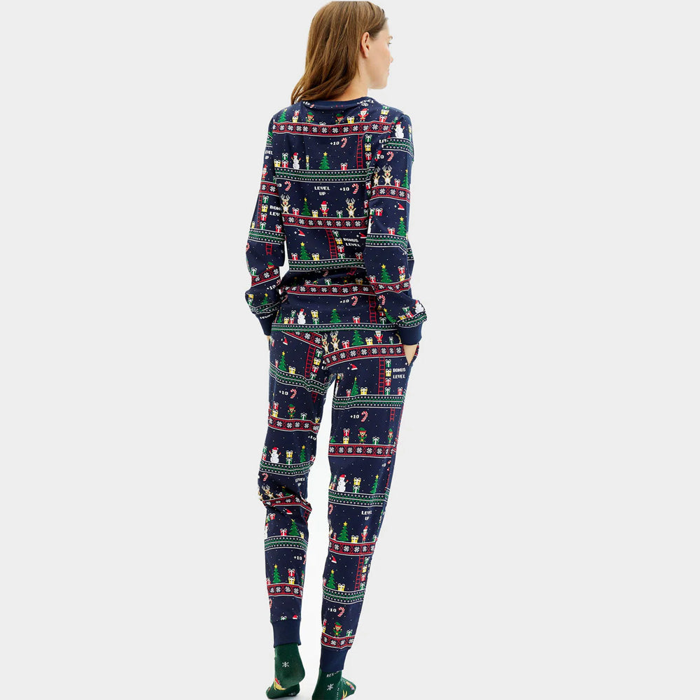 Piżama Świąteczna Unisex Vintage Gaming Damskie