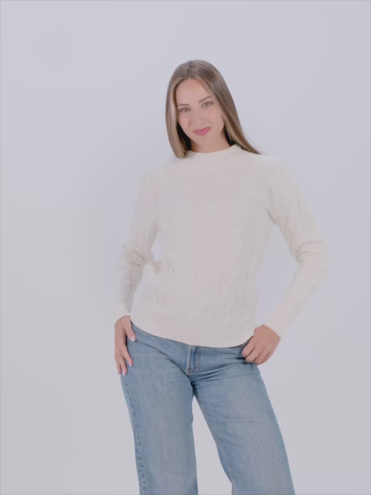 Sweter Damskie Męskie z Bawełny Organicznej Snowfall
