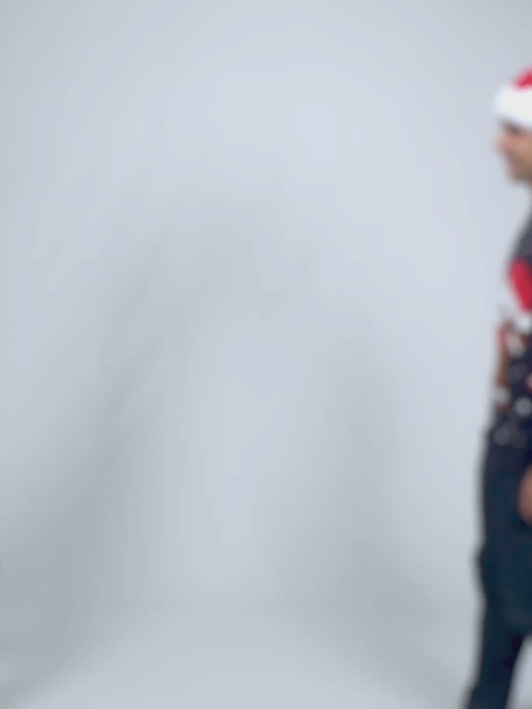 Niebieski Sweter Świąteczny Kobieta i Mężczyzna z Piernikowym Ludzikiem