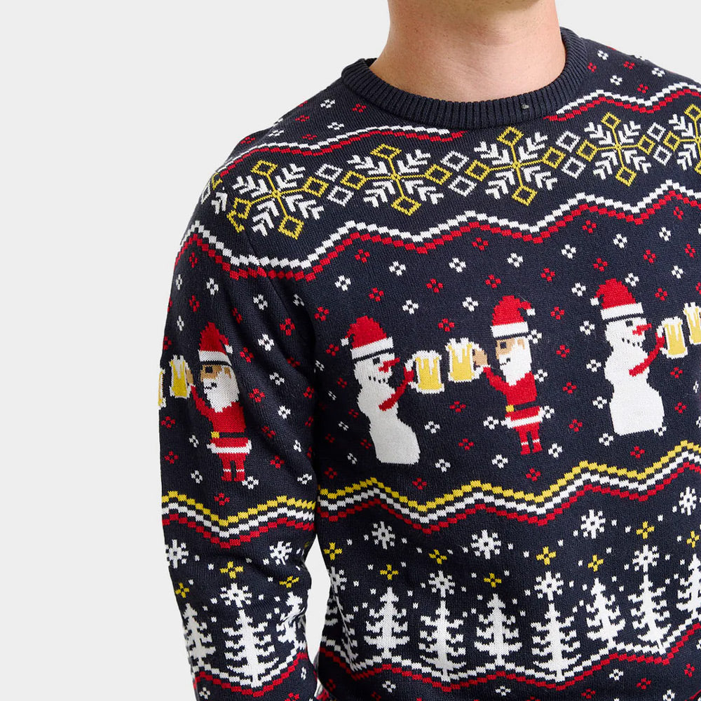 Santa Sweter Świąteczny dla Par Cheers