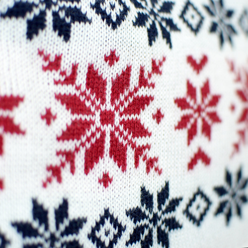 Sweter Świąteczny ze Uśmiechnięte Świętym Mikołajem i Reniferem Meskie