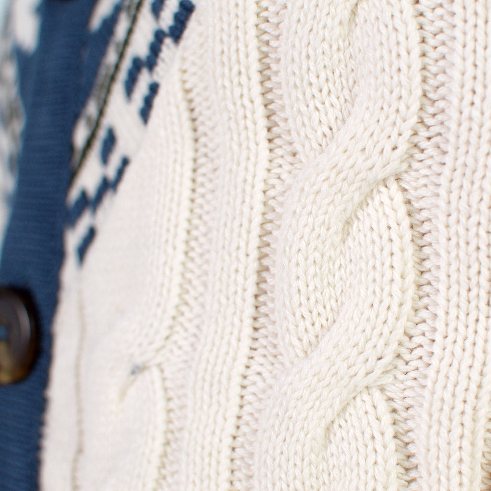 Sweter dla Par z Bawełny Organicznej Cottage Kardigan
