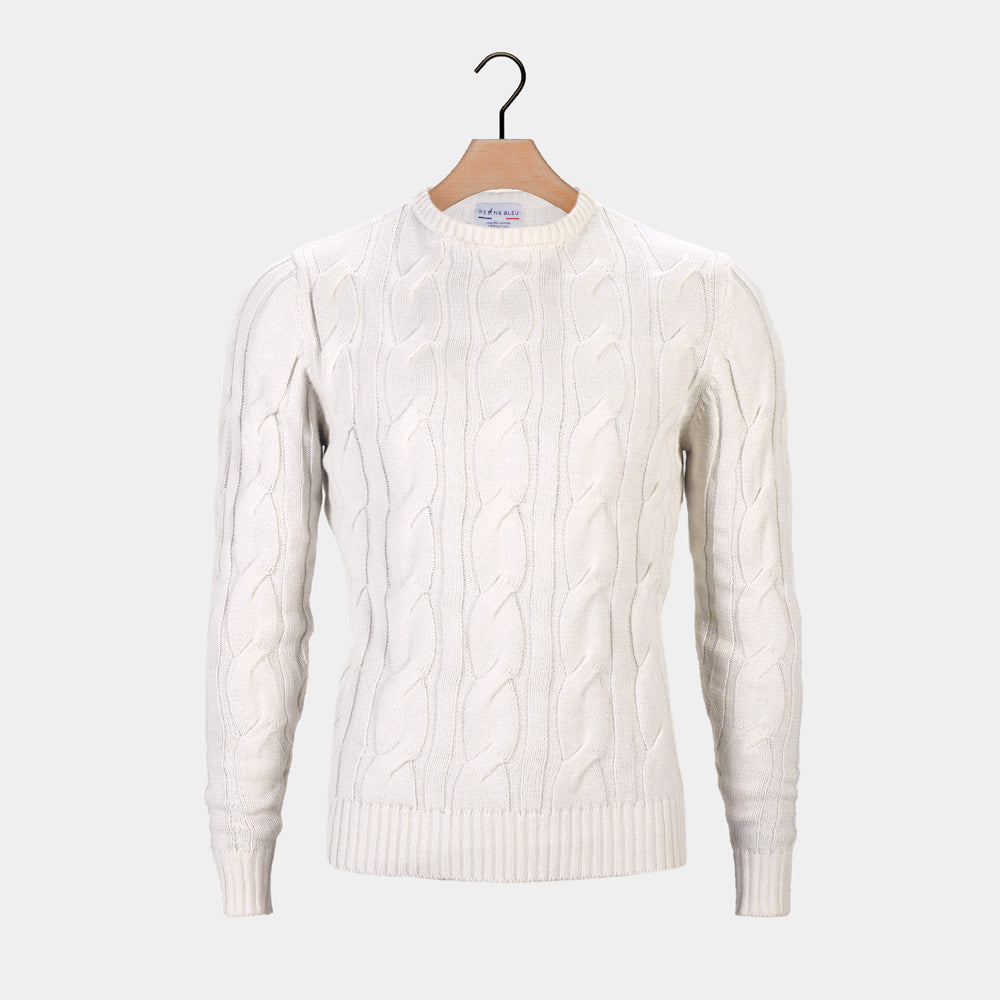 Sweter dla Par z Bawełny Snowfall Organicznej