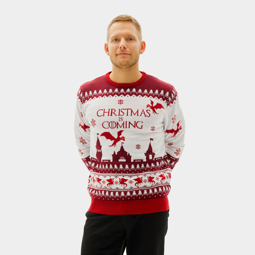 Christmas is Coming Sweter Świąteczny Męskie