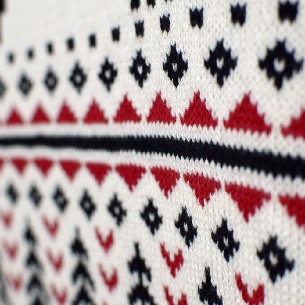 Sweter Świąteczny Damskie Beżowa z golfem Bawełny Organicznej
