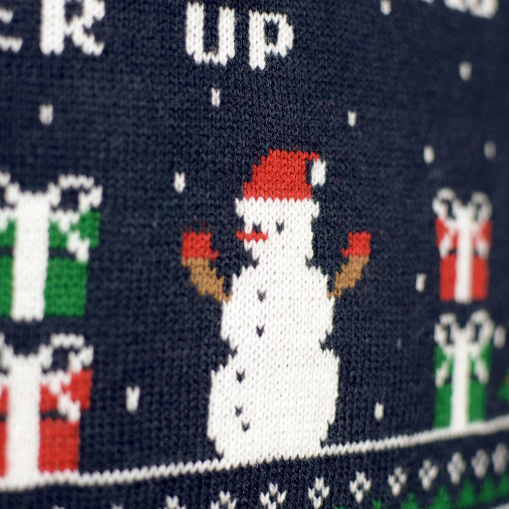Sweter Świąteczny Damskie Vintage Gaming bałwan