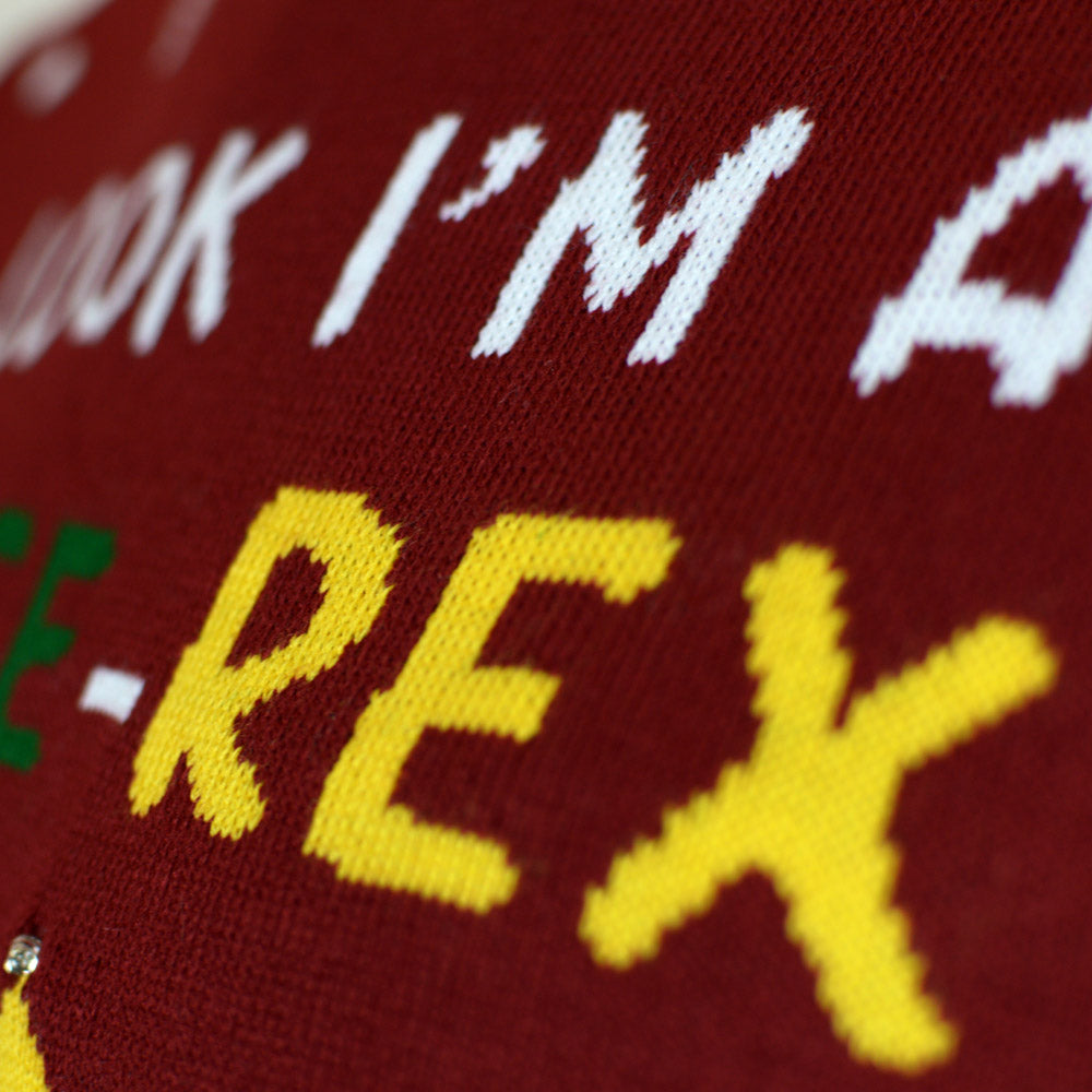 LED Sweter Świąteczny Męskie z Lampkami Christmas Tree-Rex
