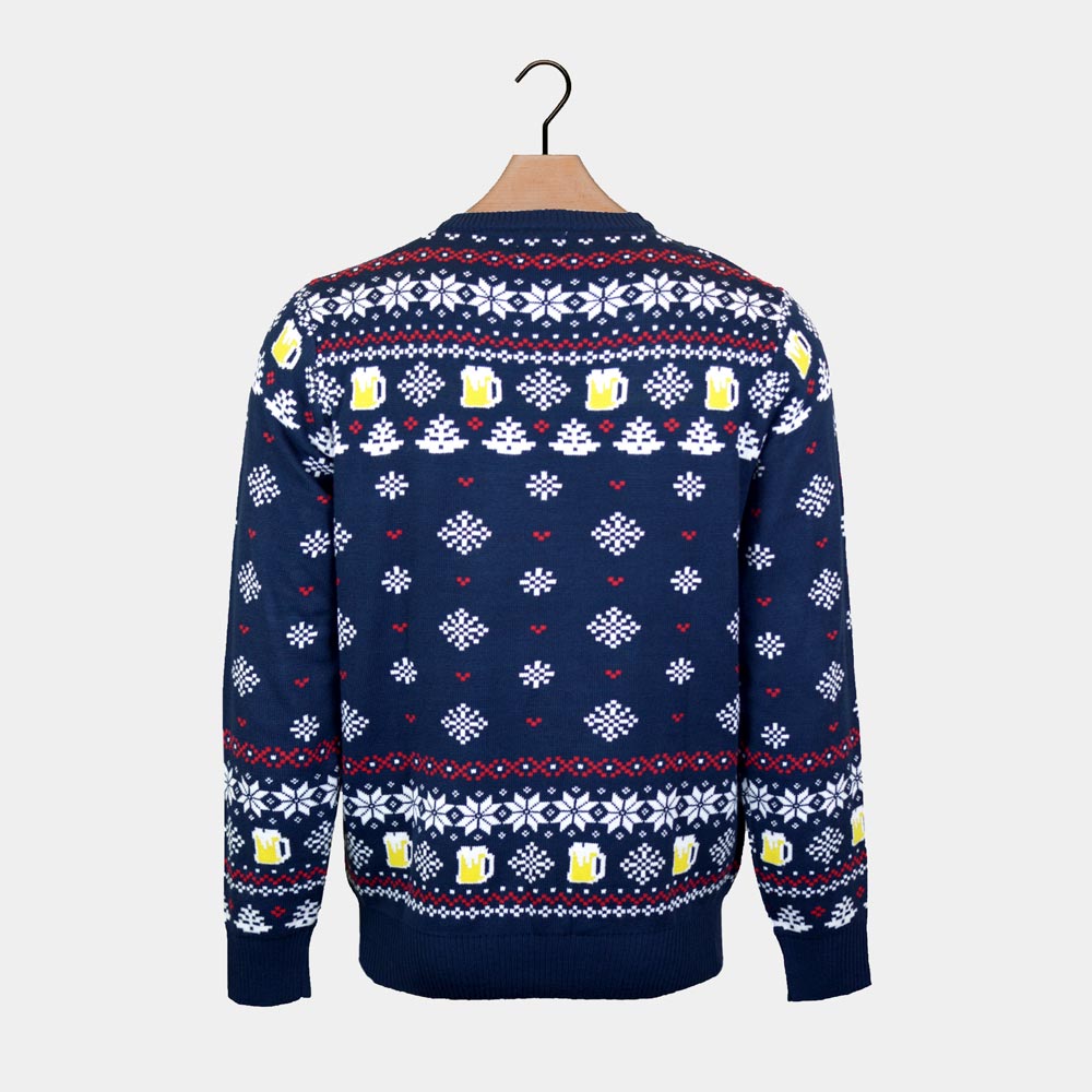 Beer Pocket 3D Sweter Świąteczny Męskie