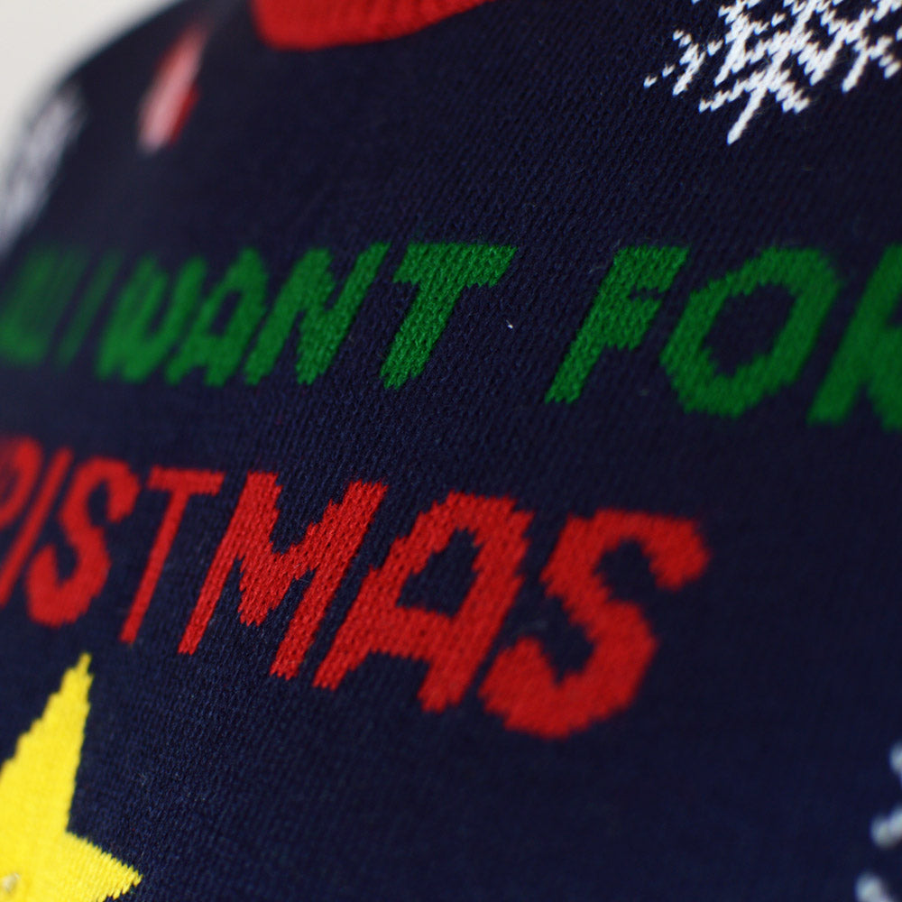 LED Sweter Świąteczny Męskie z Lampkami Christmas Food
