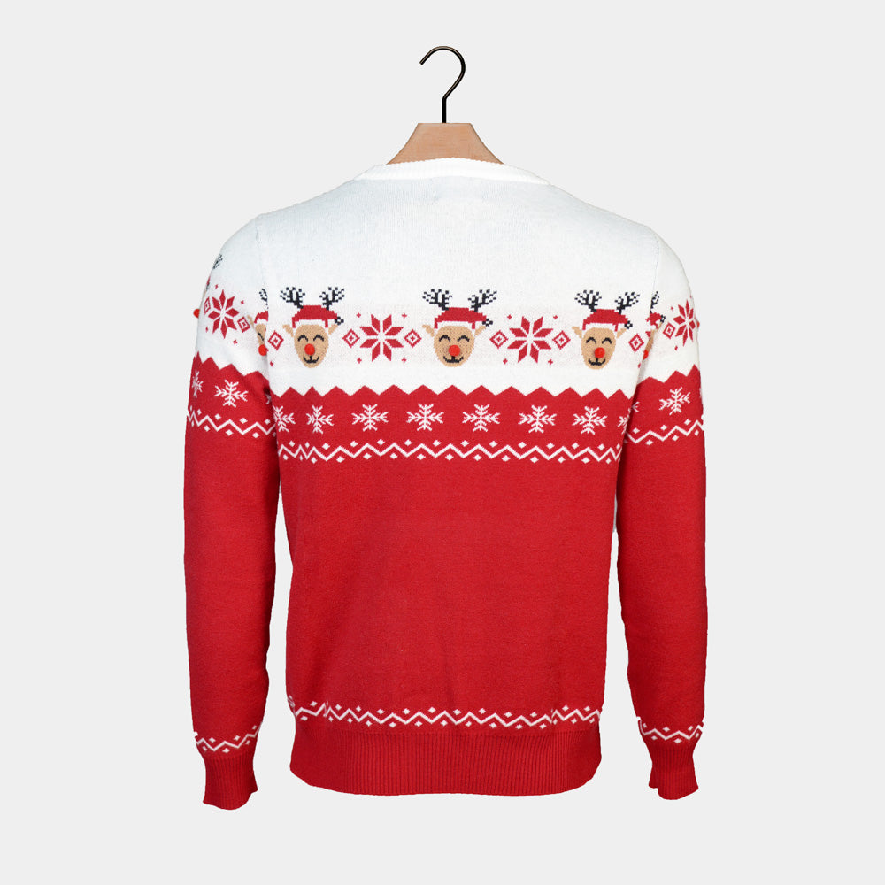 Sweter Świąteczny z Uroczy Renifer Damskie