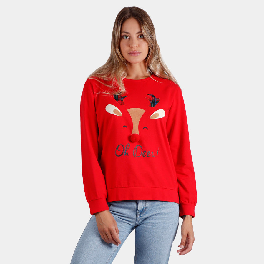 Bluzy Świąteczne dla kobiet Oh Deer