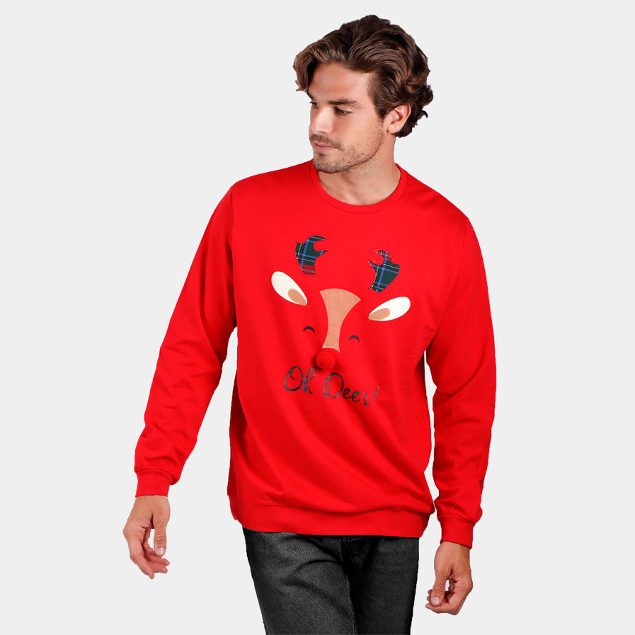 Bluzy Świąteczne dla mężczyzn Oh Deer