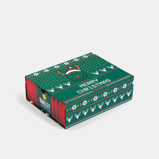 Czerwona Damska Piżama Świąteczna Smile Pudelko