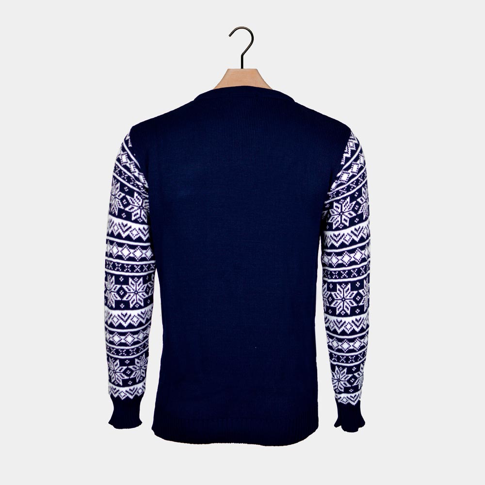 Sweter Świąteczny z Narciarzami powrotem