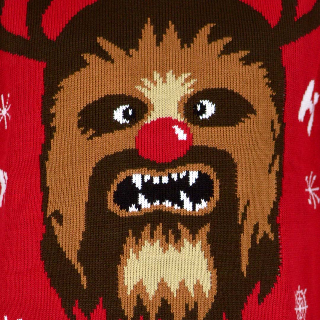 Sweter Świąteczny Star Wars Chewbacca szczegol