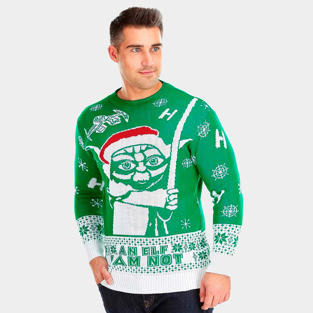 Sweter Świąteczny Star Wars Yoda meskie
