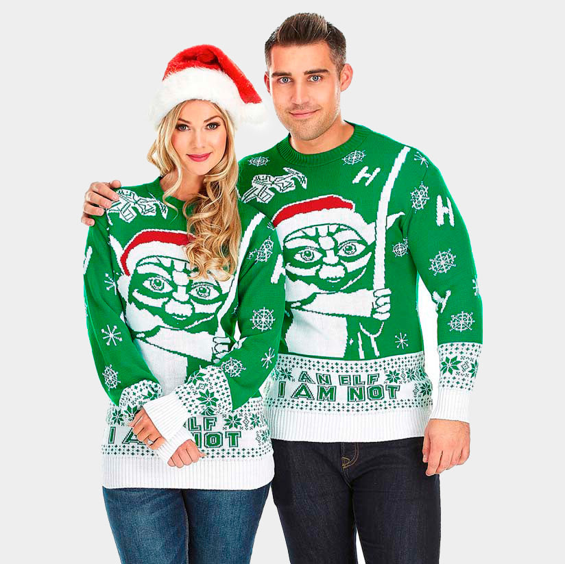Sweter Świąteczny Star Wars Yoda Pary