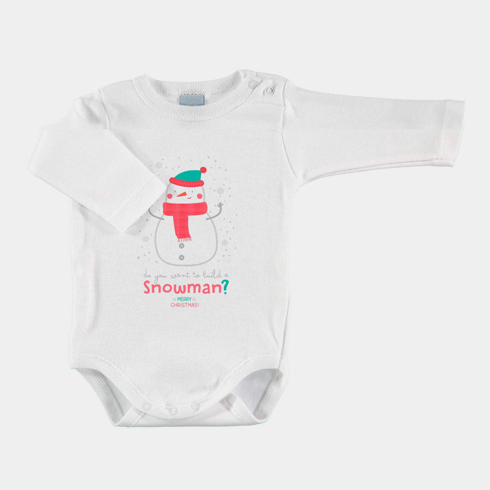 Świąteczna Body Niemowlęce z Bałwankiem