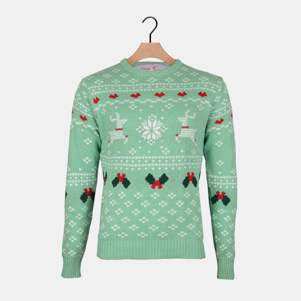 Zielony dla Dzieci Sweter Świąteczny Sweet Christmas