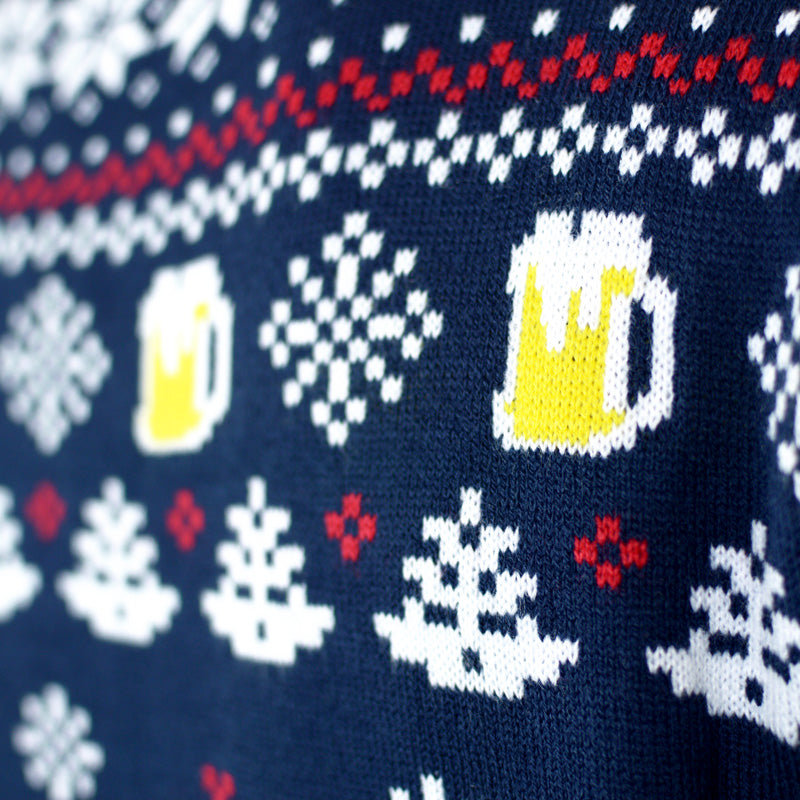 Sweter Świąteczny Beer Pocket 3D szczegół