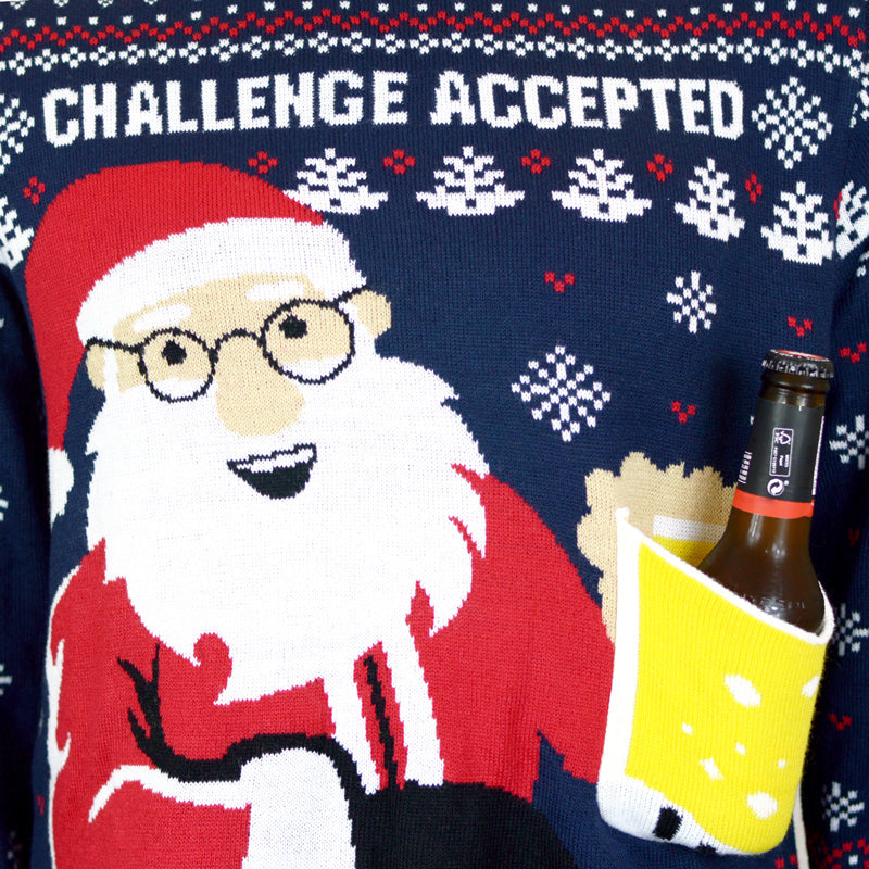 szczegół Sweter Świąteczny Beer Pocket 3D