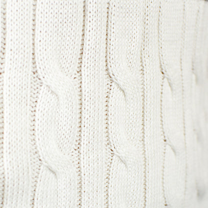 Biały Sweter Świąteczny Rodzinny Bawełny Organicznej Elegancki Reniferami

