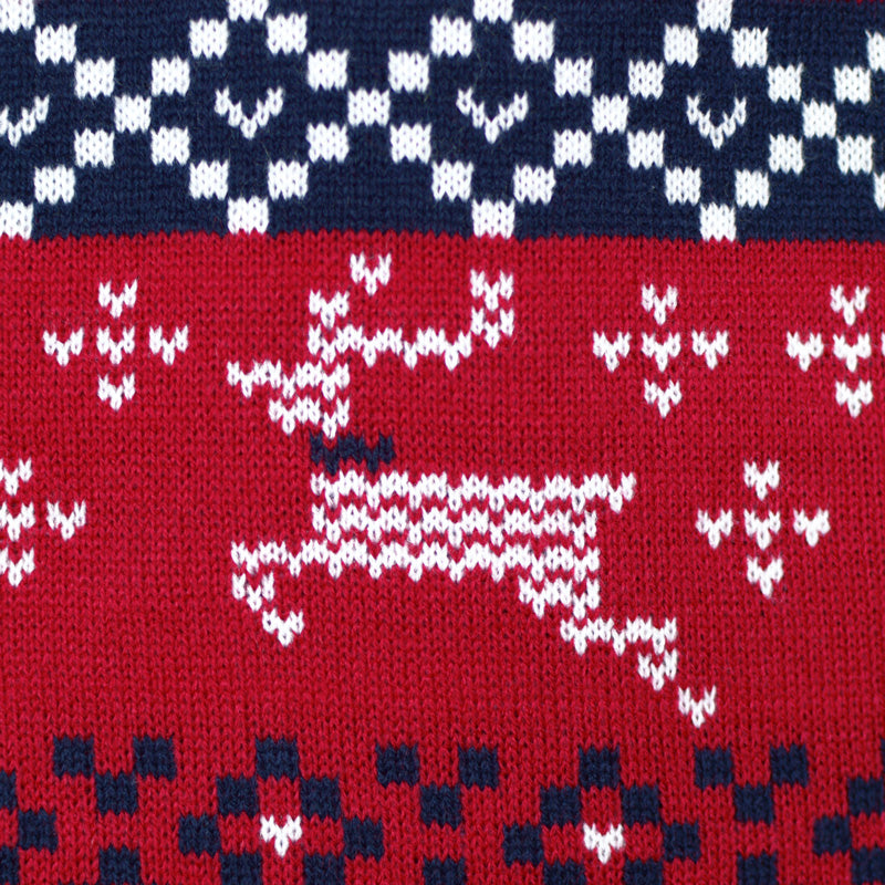 szczegół Czerwony Rodzinny Sweter Świąteczny Canada