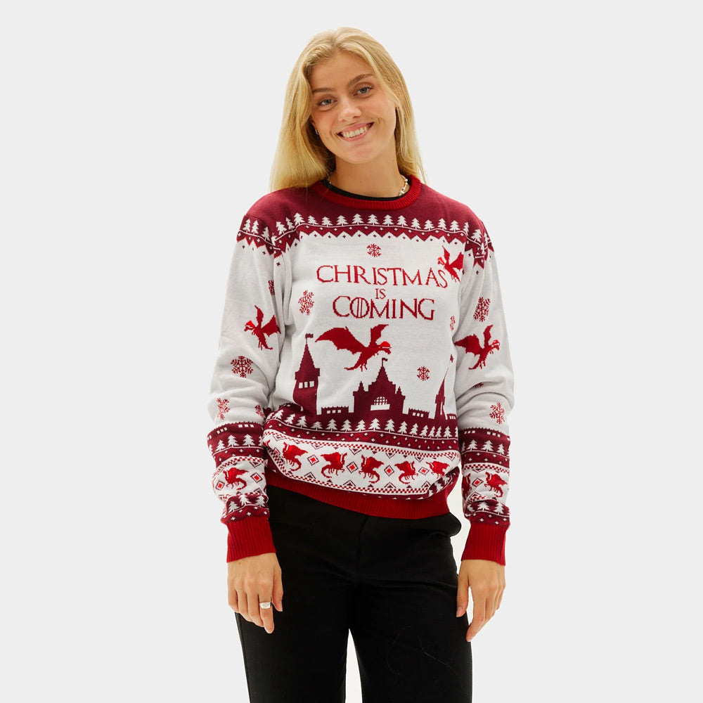 Sweter Świąteczny dla Par Christmas is Coming damskie