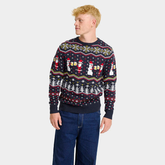 Męskie Sweter Świąteczny Cheers Santa