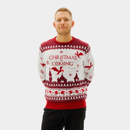 Sweter Świąteczny dla Par Christmas is Coming Meskie