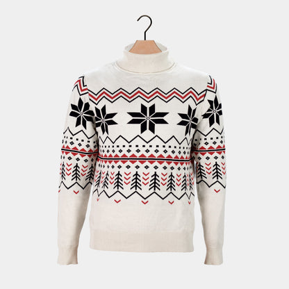Organicznej  Sweter dla Par z Bawełny Après-ski
