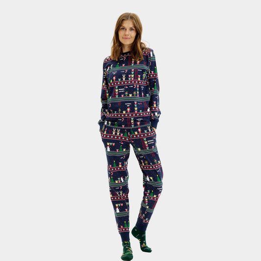 Piżama Świąteczna Unisex Vintage Gaming Damskie