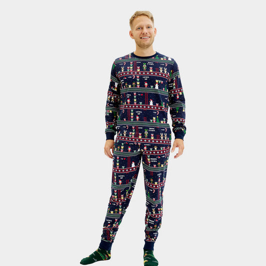 Piżama Świąteczna Unisex Vintage Gaming Meskie