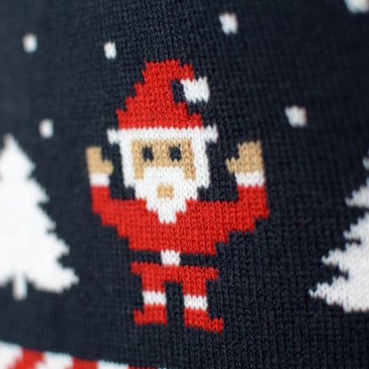 Polarnymi Niebieski Sweter Świąteczny Damskie Kardigan z Gwiazdami 
