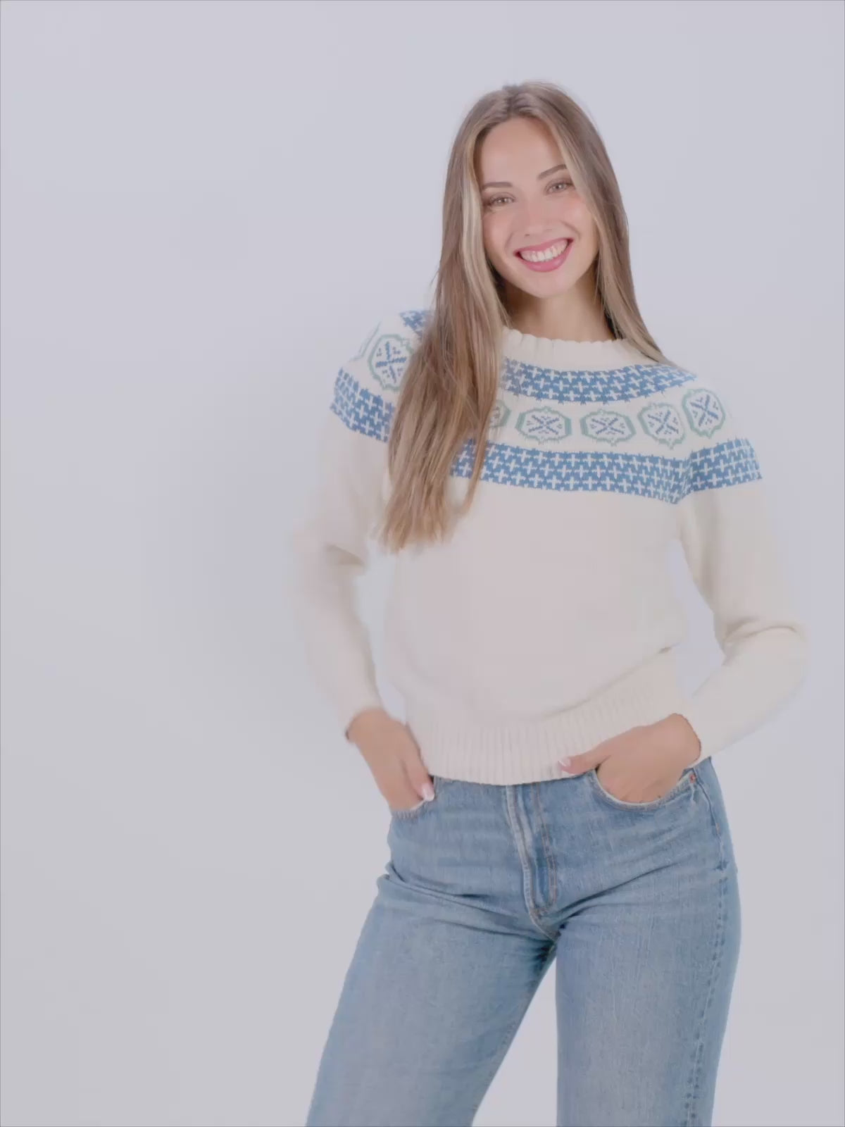 Sweter Damskie z Bawełny Organicznej Glacier