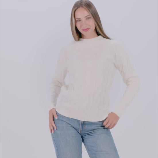 Sweter Damskie Męskie z Bawełny Organicznej Snowfall