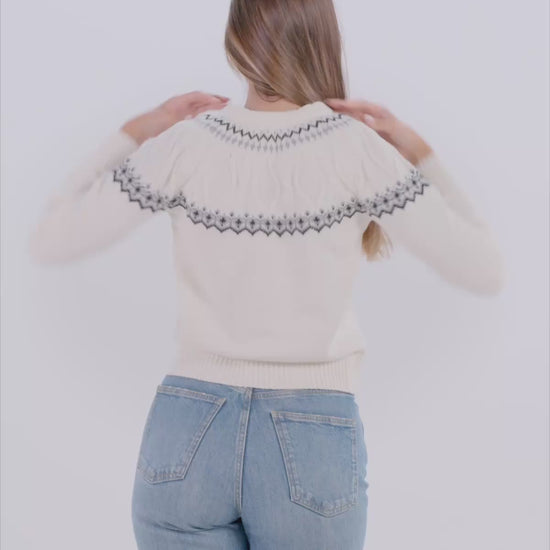 Sweter Damskie z Bawełny Organicznej Arctic