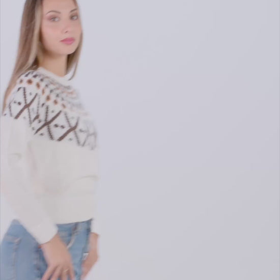 Sweter Damskie z Wełny Mohair Black Forest
