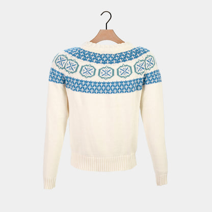 Sweter z Bawełny Organicznej Glacier Damskie 
