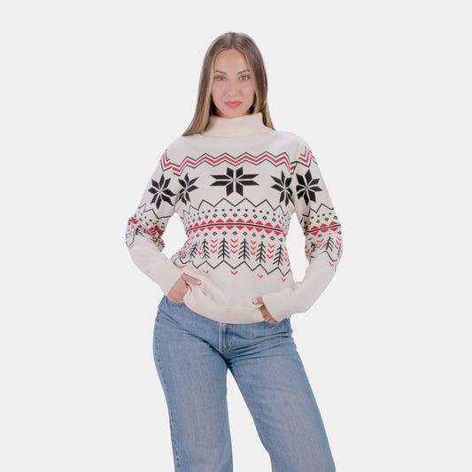 Sweter Damskie z Bawełny Organicznej Après-ski
